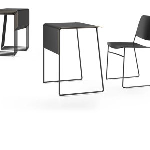 Stuhl Link Outdoor aus Metallgewebe