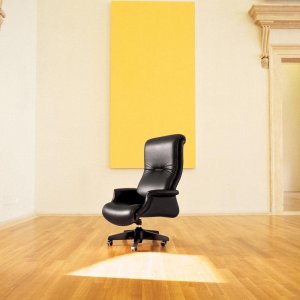 Chefsessel G7 von Mascheroni mit hoher Lehne in Naturleder