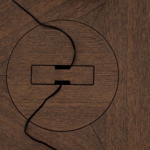 Furniermuster Eiche dunkelgrau von Metar