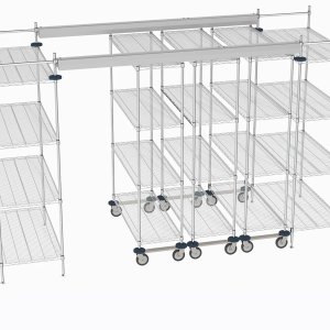Super Erecta Regal von Metro in Metroseal-Ausführung im Arbeitsraum