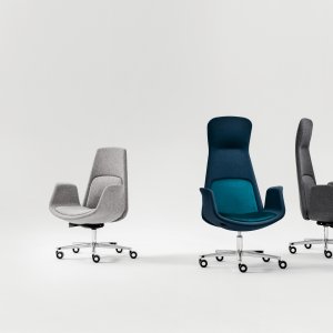 Chefsessel Nordic von Milani mit hoher Lehne