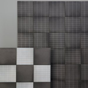 Boden in Aurore Light Grey Feinsteinzeug mit 2 mm Fuge