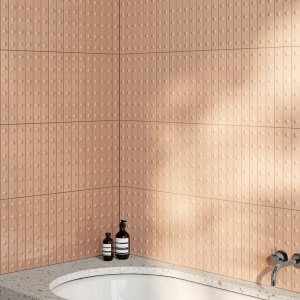 Punto Down Matt Red, matter roter Riegel mit vertieftem Punkt