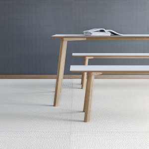 Exakt verlegte 120x120 cm Pico Platten mit 2 mm Fuge