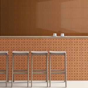Terminal-Stück als oberer Abschluss der Rombini-Wand