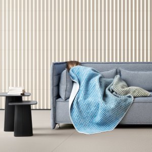 Rombini-Leisten in White und Grey matt
