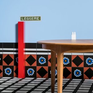 Flower Green, handgezeichnetes Motiv von Nathalie Du Pasquier für Mutina