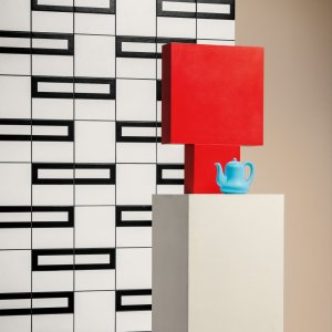 Musterfliese Rhombus Black aus der Kollektion Mattonelle Margherita von Mutina