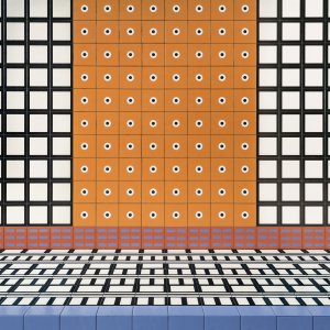 Musterfliese Spring Pink aus der Kollektion Mattonelle Margherita von Mutina