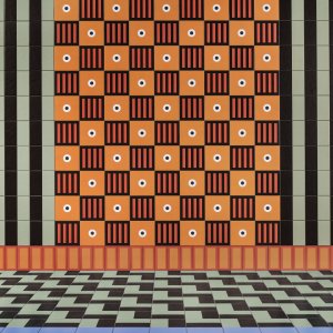 Musterfliese Line aus der Kollektion Mattonelle Margherita von Mutina