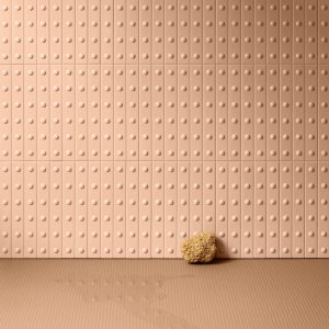 Punto Down Glossy Gris, grauer Glanzriegel mit vertieftem Punkt