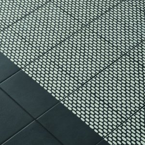 Tape Kollektion Muster Mesh Blue in glasiertem Feinsteinzeug