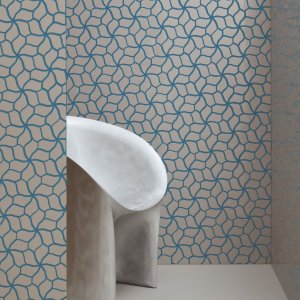 Botanica White Glossy glaenzendes Mosaik