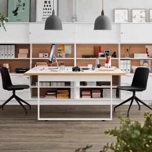 Büroschreibtische Pigreco von Martex im Grossraum