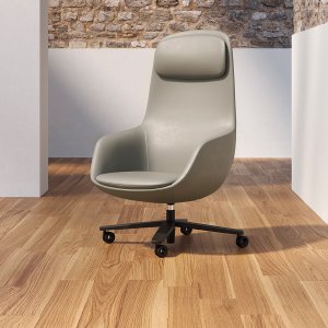 Moderne Chefsessel Radar von Frezza in einem Direktionsbüro