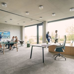 Furnierte Beine in Nussbaum natur bei se:vision