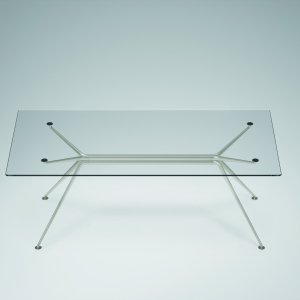 Designer-Schreibtisch Cosmos von Tecno aus recycelbarem Aluminium