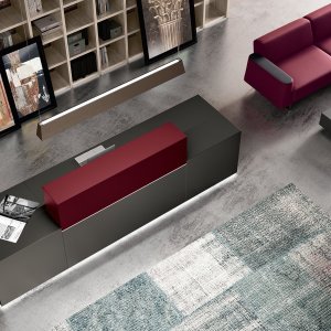 Mattlackierte Module des Z1 Empfangstresens