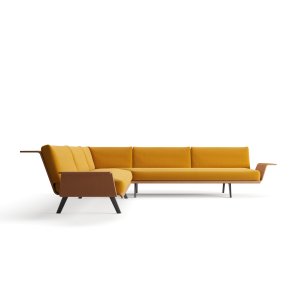 Zinta Lounge mit Polsterung an Sitz und Rückenlehne