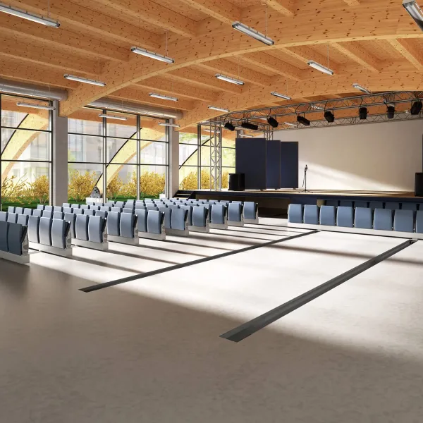 Lamm Bestuhlung in einem Schweizer Auditorium
