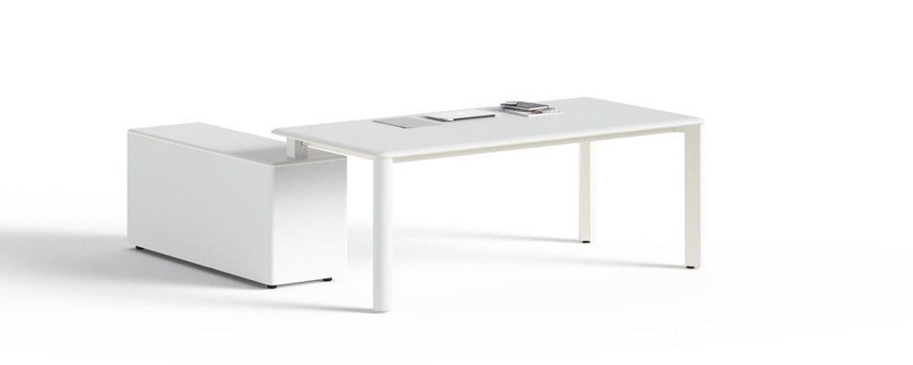 Schreibtisch mit Rollcontainer